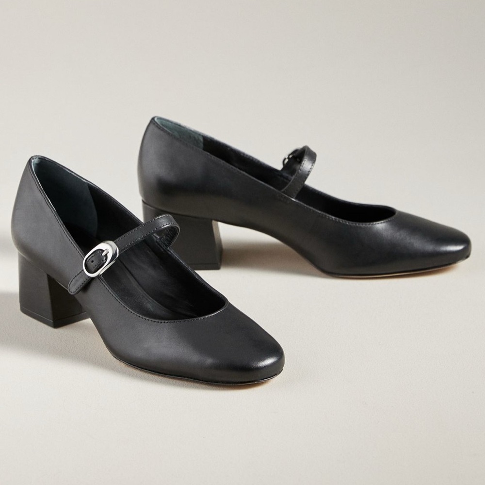 Reformation Max Mary Jane Block Heels